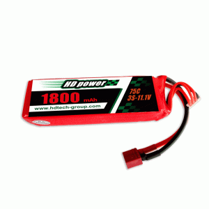 Bateria de lipoaspiração HD 1800mAh 75C 3S 11.1V